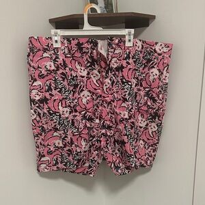 Lilly Pulitzer Pink and Black Floral Men's Shorts